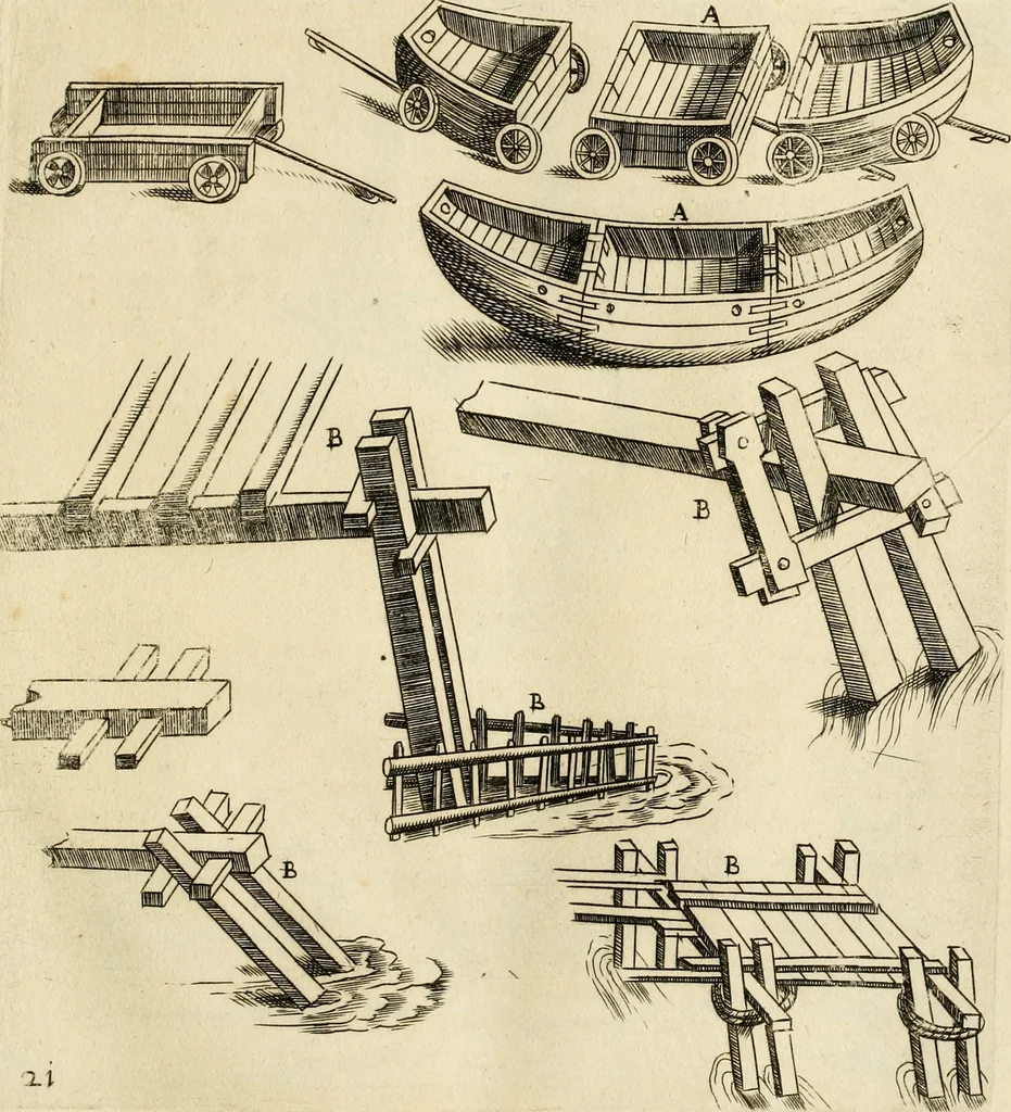 An illustration from Diffesa et offesa delle piazze, 1630, leaf 146