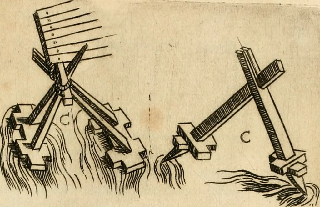 An illustration from Diffesa et offesa delle piazze, 1630, leaf 148