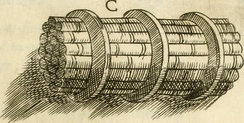 An illustration from Diffesa et offesa delle piazze, 1630, leaf 206