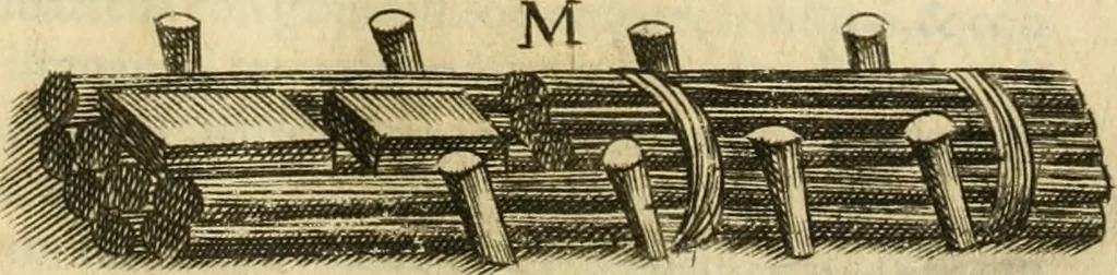 An illustration from Diffesa et offesa delle piazze, 1630, leaf 226