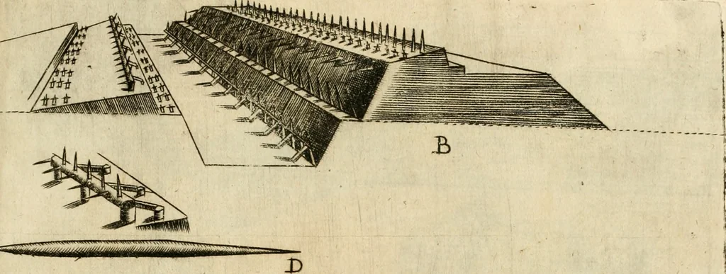 An illustration from Diffesa et offesa delle piazze, 1630, leaf 282