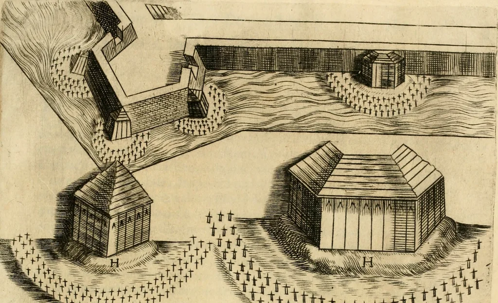 An illustration from Diffesa et offesa delle piazze, 1630, leaf 284