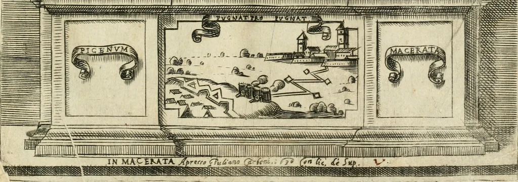 An illustration from Diffesa et offesa delle piazze, 1630, leaf 4