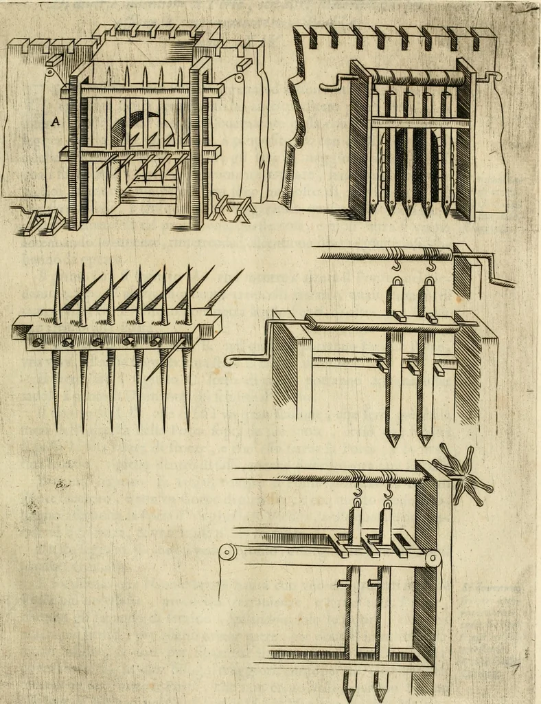 An illustration from Diffesa et offesa delle piazze, 1630, leaf 58