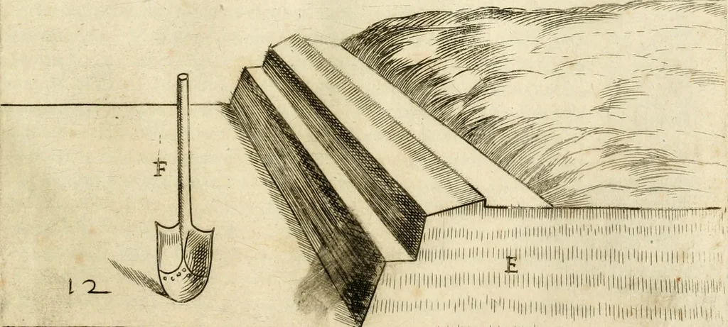 An illustration from Diffesa et offesa delle piazze, 1630, leaf 78