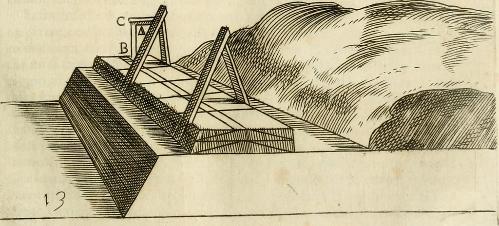 An illustration from Diffesa et offesa delle piazze, 1630, leaf 82