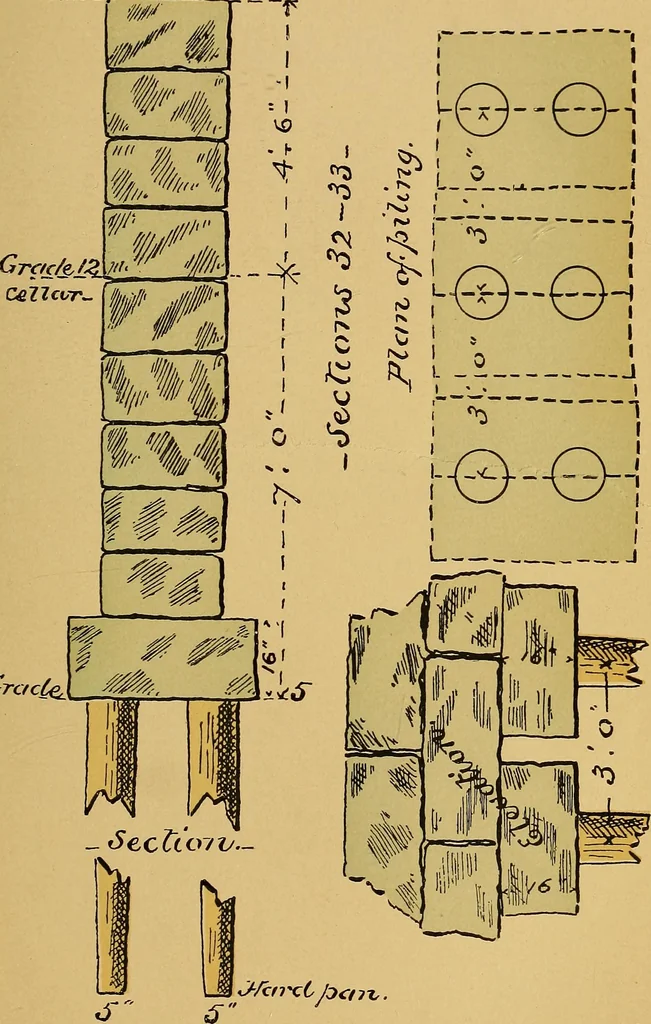 An illustration from Digest of the statutes and of the ordinances relating to the inspection and construction of buildings in the city of Boston, 1887, 1887, leaf 45