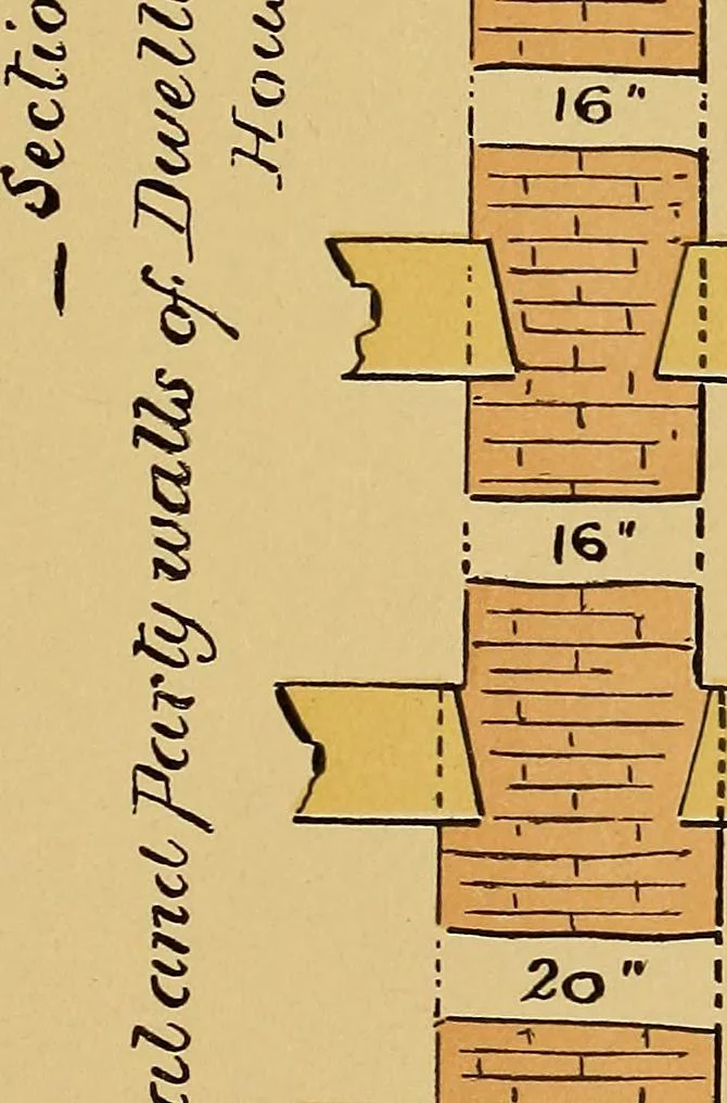 An illustration from Digest of the statutes and of the ordinances relating to the inspection and construction of buildings in the city of Boston, 1887, 1887, leaf 67
