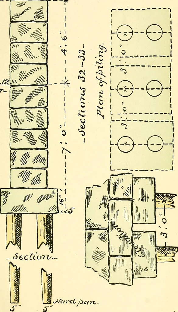An illustration from Digest of the statutes and of the ordinances relating to the inspection and construction of buildings in the city of Boston, 1889, leaf 115
