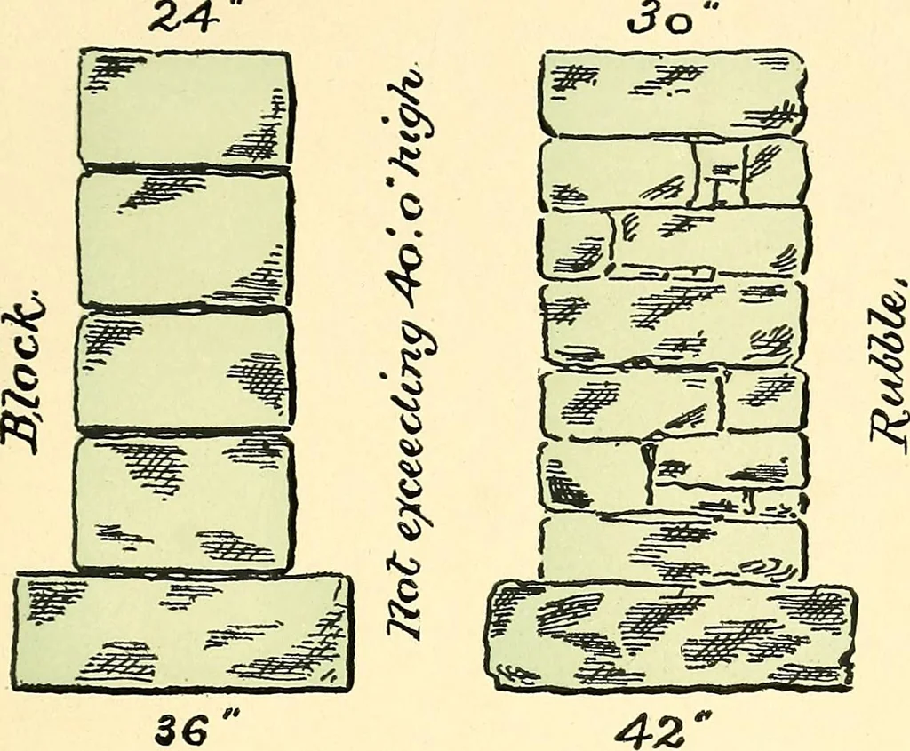 An illustration from Digest of the statutes and of the ordinances relating to the inspection and construction of buildings in the city of Boston, 1889, leaf 121