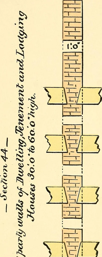 An illustration from Digest of the statutes and of the ordinances relating to the inspection and construction of buildings in the city of Boston, 1889, leaf 133