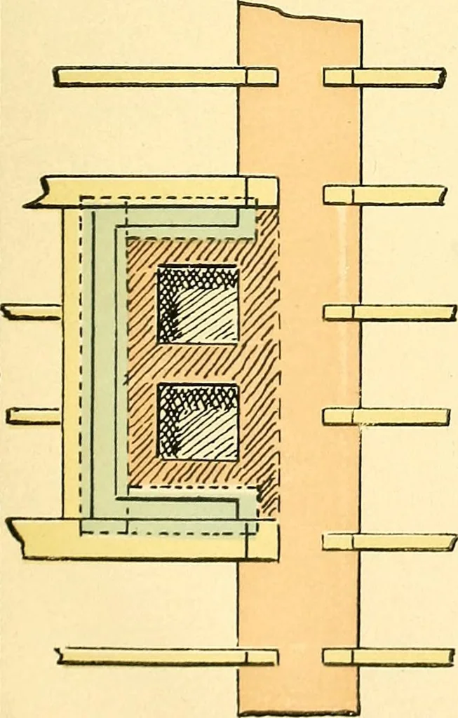 An illustration from Digest of the statutes and of the ordinances relating to the inspection and construction of buildings in the city of Boston, 1889, leaf 149
