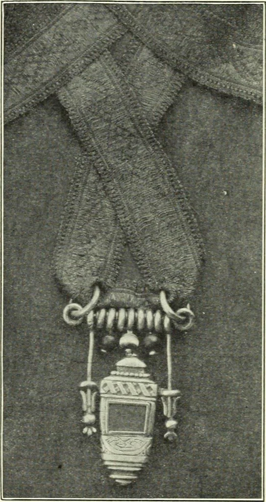 An illustration from The digressions of V., written for his own fun and that of his friends, 1910, leaf 146