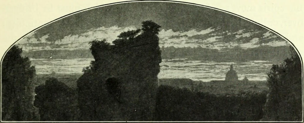 An illustration from The digressions of V., written for his own fun and that of his friends, 1910, leaf 171