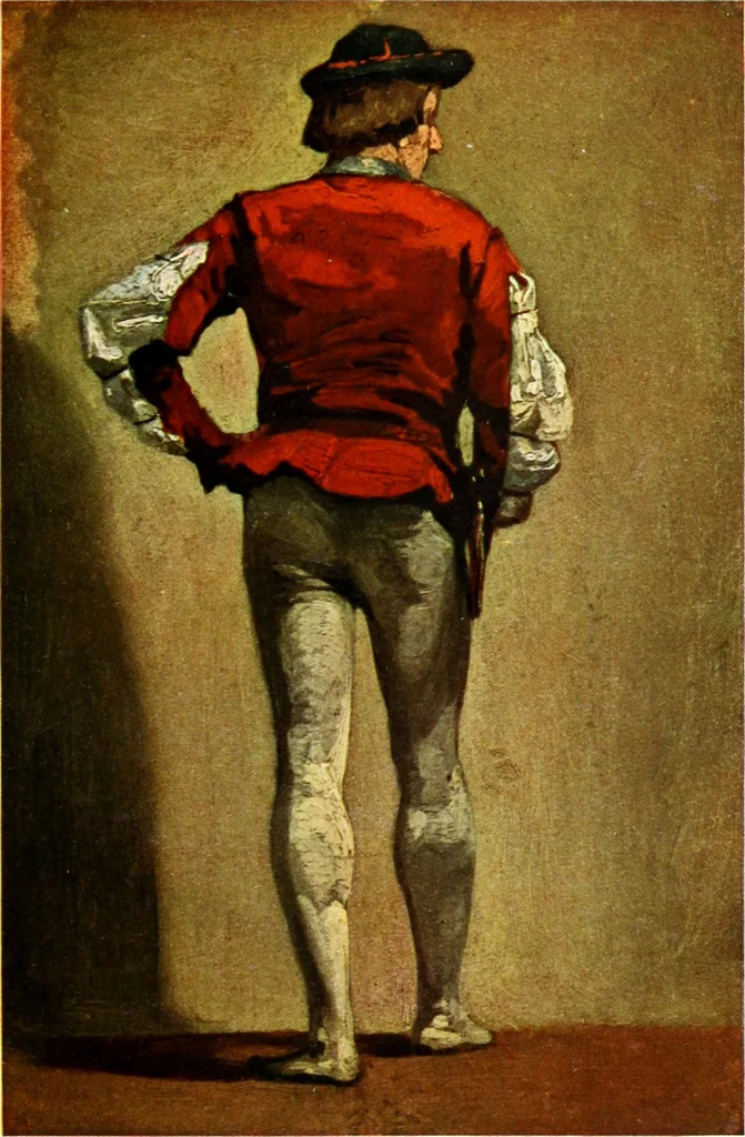 An illustration from The digressions of V., written for his own fun and that of his friends, 1910, leaf 181