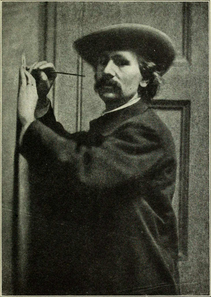 An illustration from The digressions of V., written for his own fun and that of his friends, 1910, leaf 229
