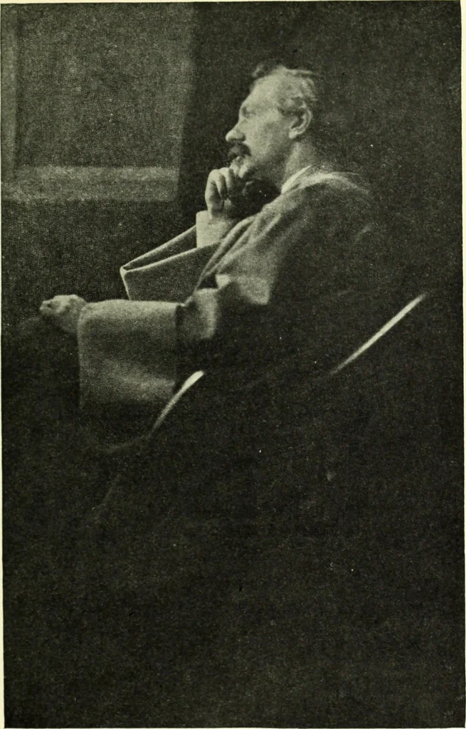 An illustration from The digressions of V., written for his own fun and that of his friends, 1910, leaf 259