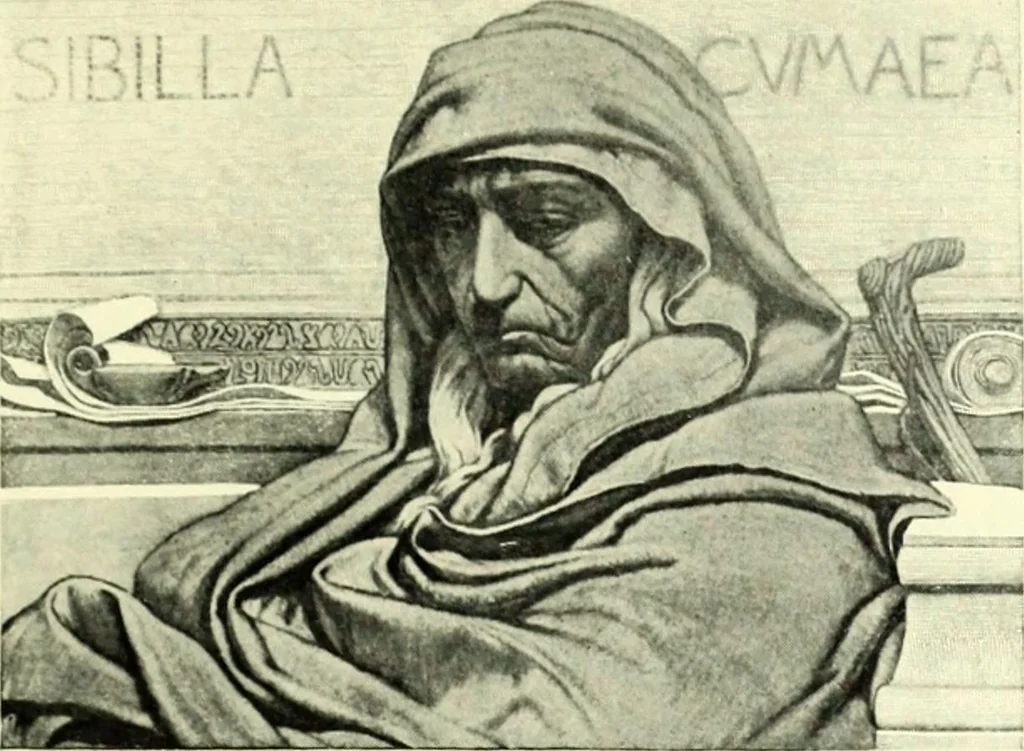 An illustration from The digressions of V., written for his own fun and that of his friends, 1910, leaf 277