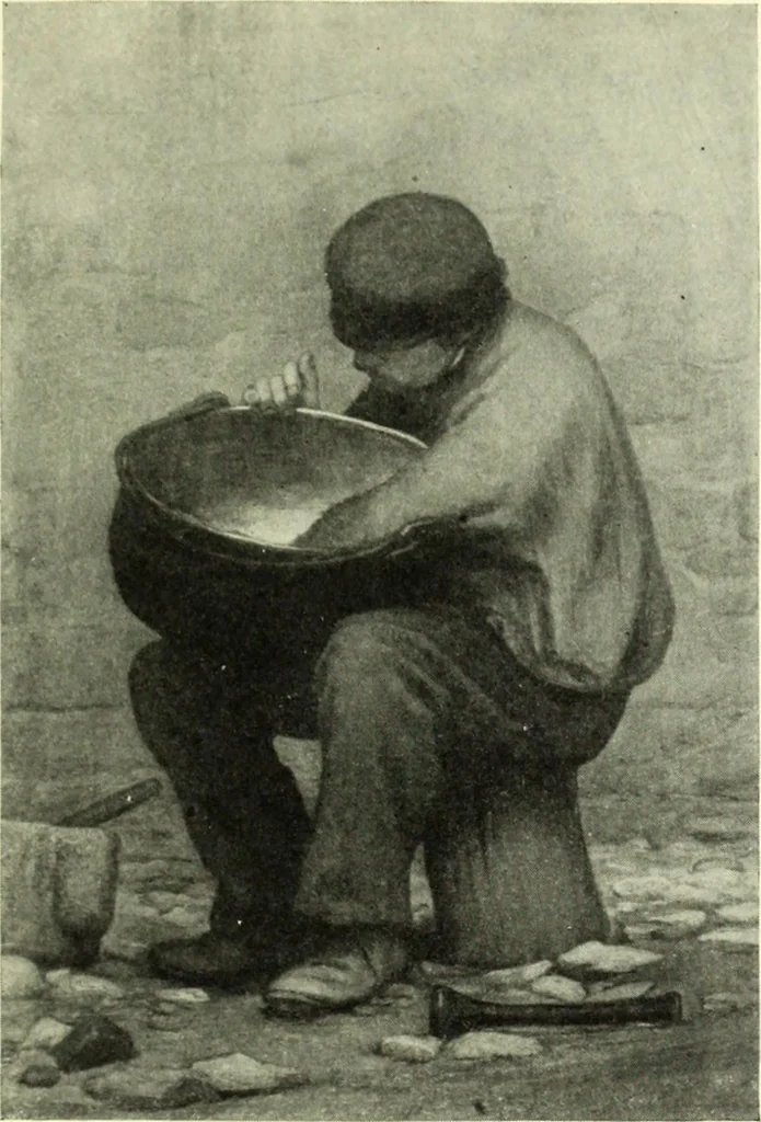 An illustration from The digressions of V., written for his own fun and that of his friends, 1910, leaf 337