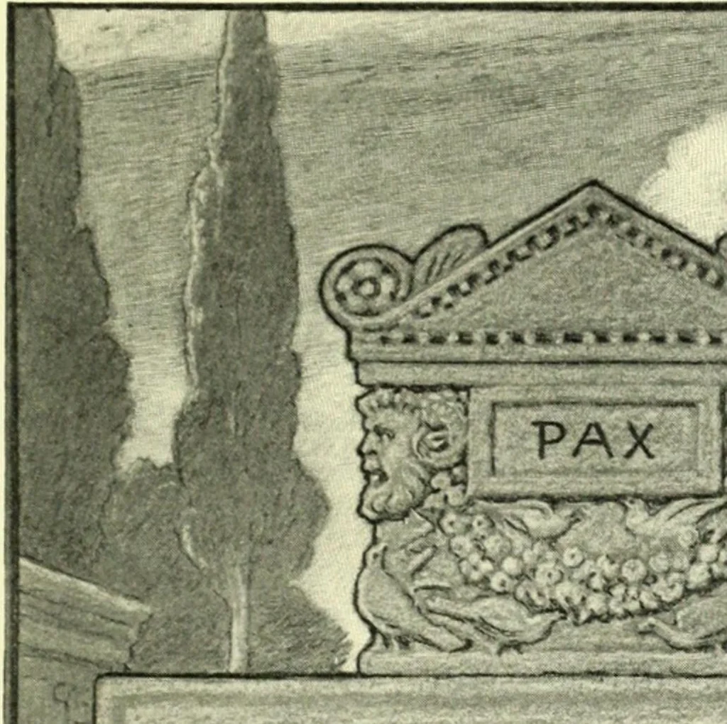 An illustration from The digressions of V., written for his own fun and that of his friends, 1910, leaf 369