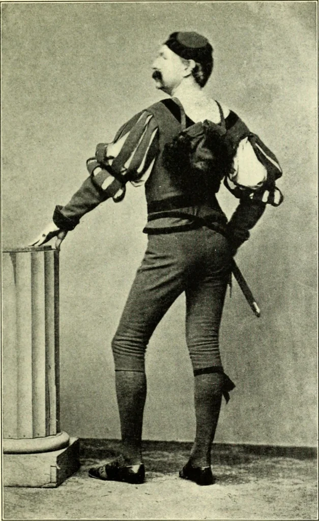 An illustration from The digressions of V., written for his own fun and that of his friends, 1910, leaf 377