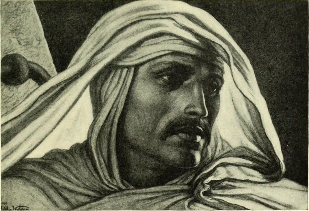 An illustration from The digressions of V., written for his own fun and that of his friends, 1910, leaf 439