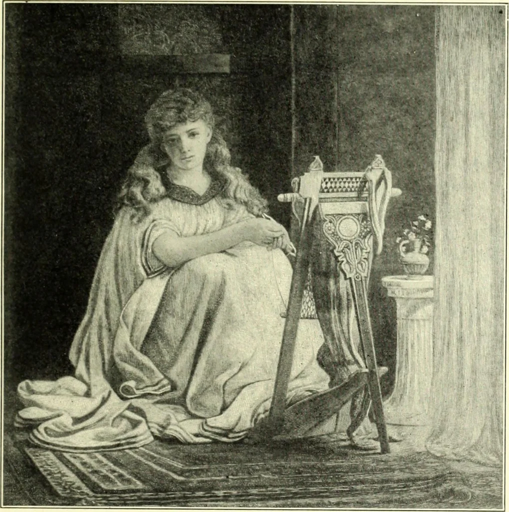 An illustration from The digressions of V., written for his own fun and that of his friends, 1910, leaf 447