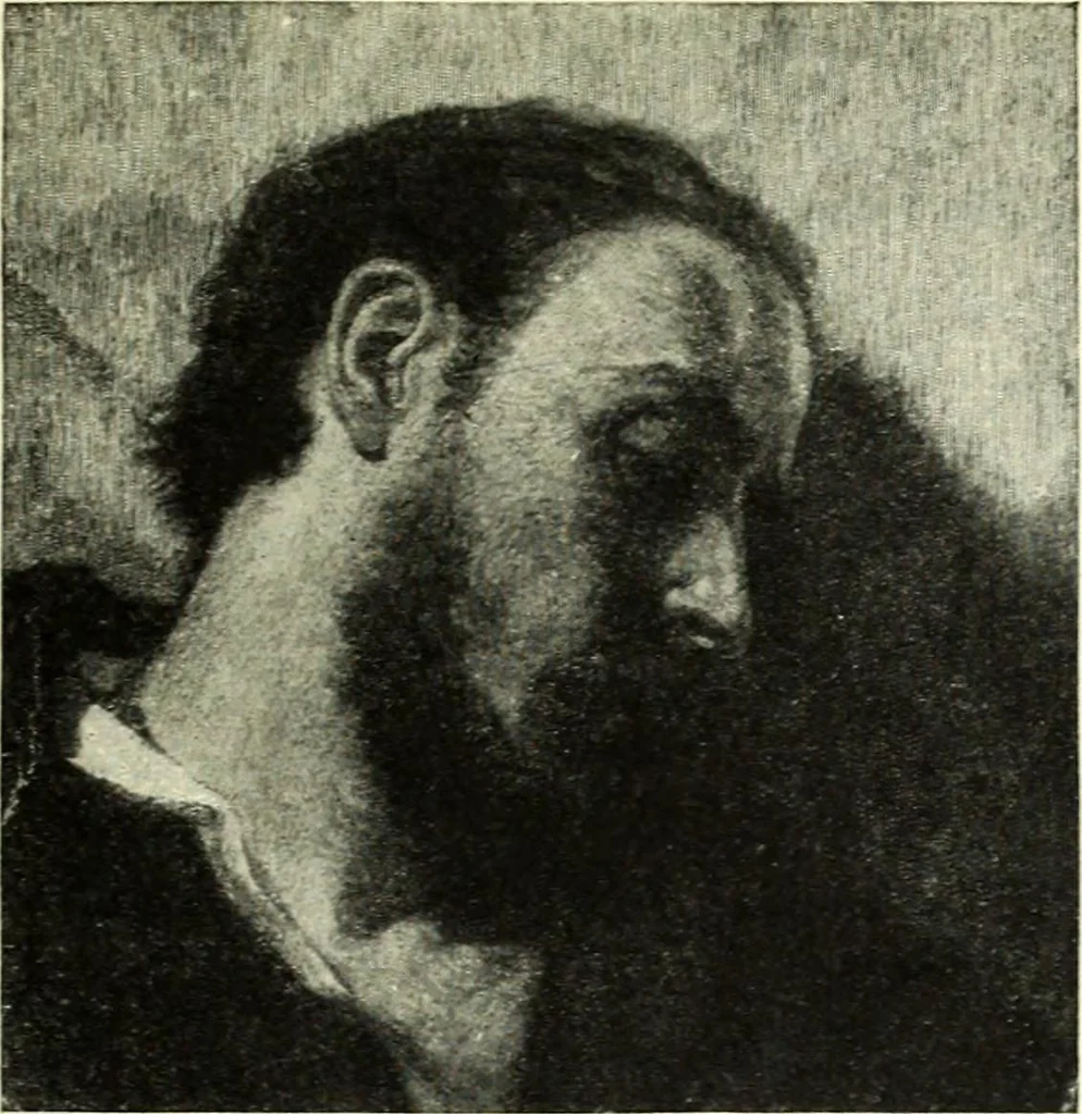An illustration from The digressions of V., written for his own fun and that of his friends, 1910, leaf 45