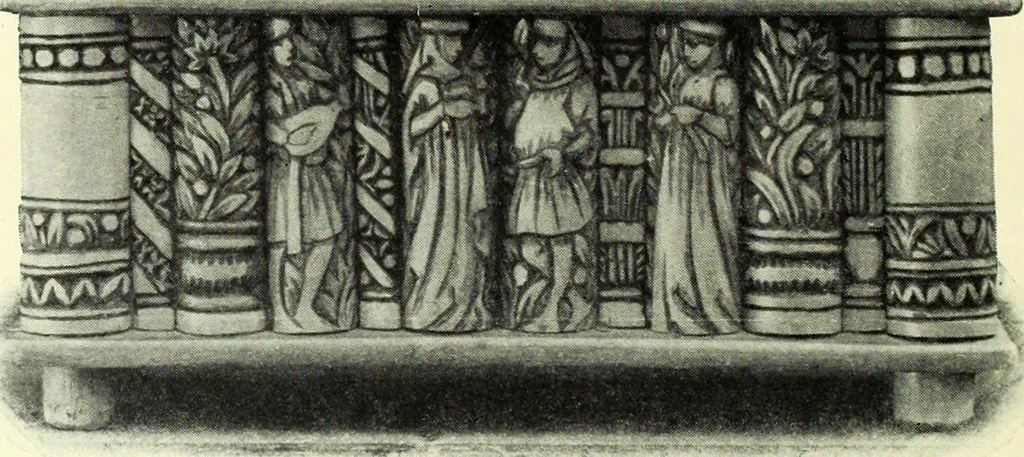An illustration from The digressions of V., written for his own fun and that of his friends, 1910, leaf 522