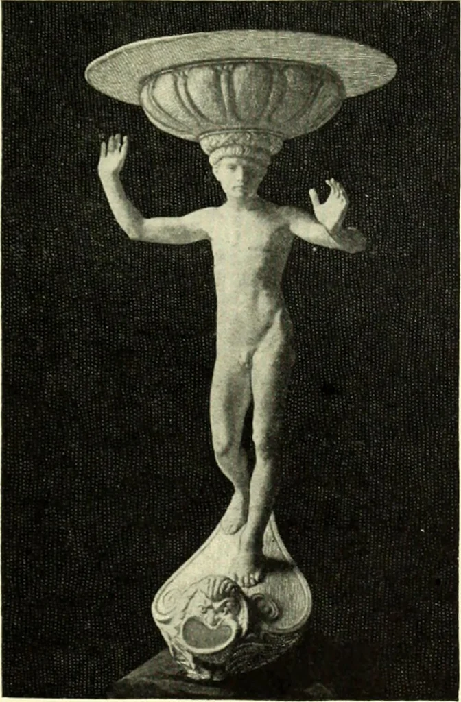 An illustration from The digressions of V., written for his own fun and that of his friends, 1910, leaf 543