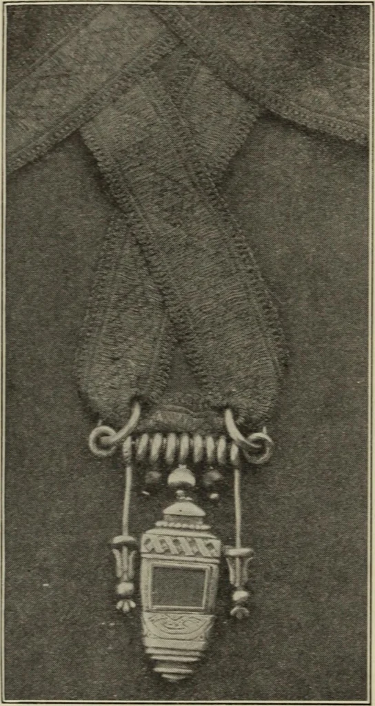 An illustration from The digressions of V. : written for his own fun and that of his friends, 1910, leaf 143
