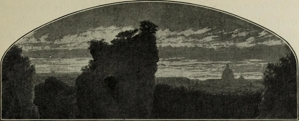An illustration from The digressions of V. : written for his own fun and that of his friends, 1910, leaf 168