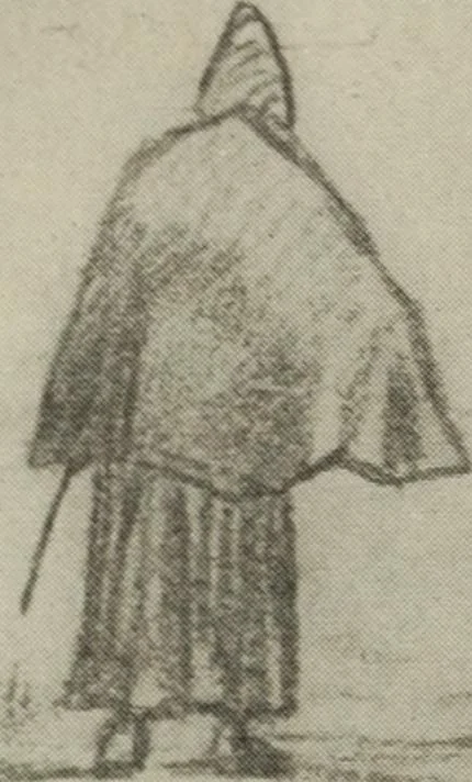 An illustration from The digressions of V. : written for his own fun and that of his friends, 1910, leaf 201