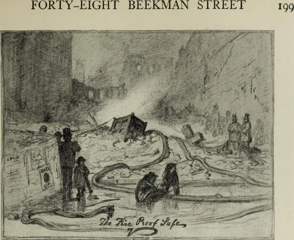An illustration from The digressions of V. : written for his own fun and that of his friends, 1910, leaf 234