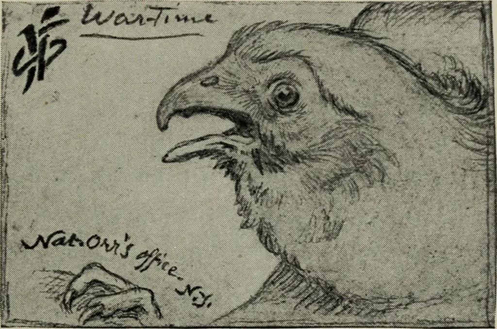 An illustration from The digressions of V. : written for his own fun and that of his friends, 1910, leaf 252