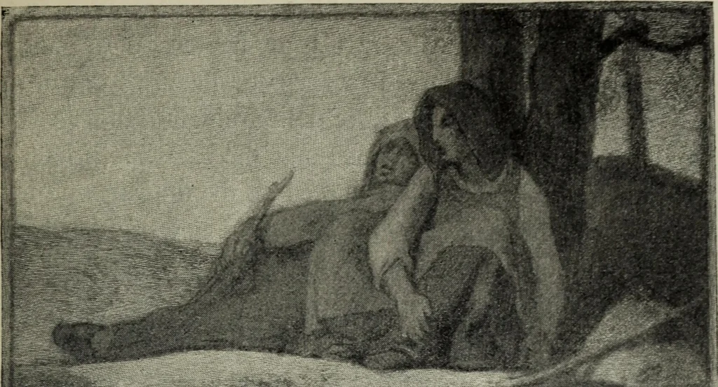An illustration from The digressions of V. : written for his own fun and that of his friends, 1910, leaf 296