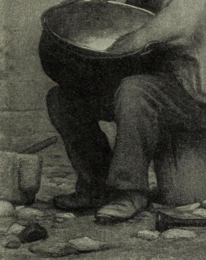 An illustration from The digressions of V. : written for his own fun and that of his friends, 1910, leaf 334