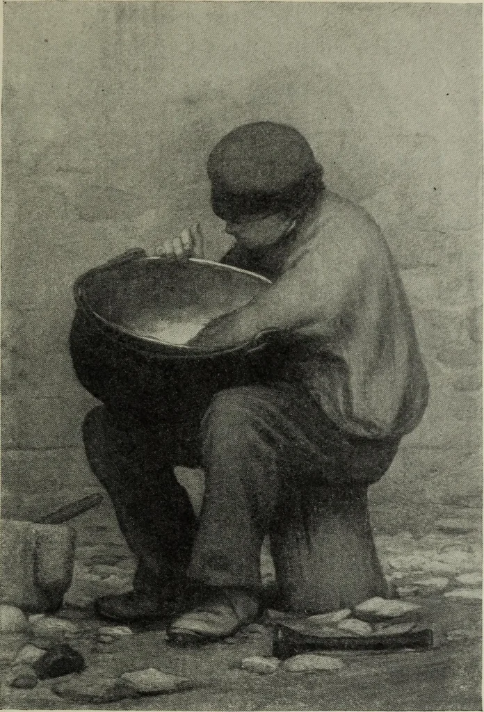 An illustration from The digressions of V. : written for his own fun and that of his friends, 1910, leaf 334