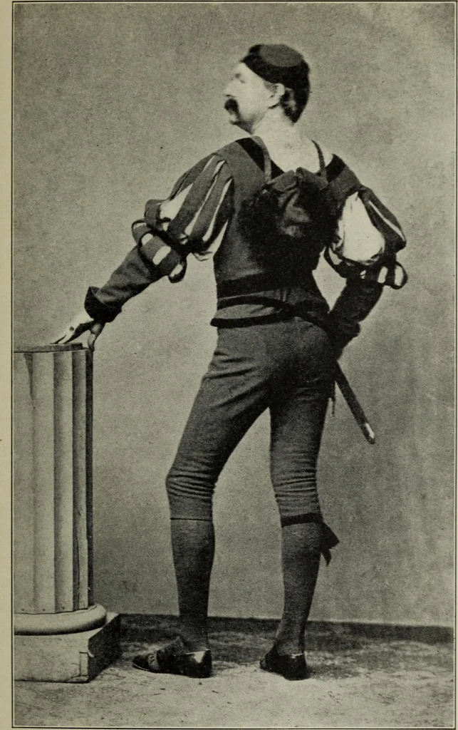 An illustration from The digressions of V. : written for his own fun and that of his friends, 1910, leaf 374
