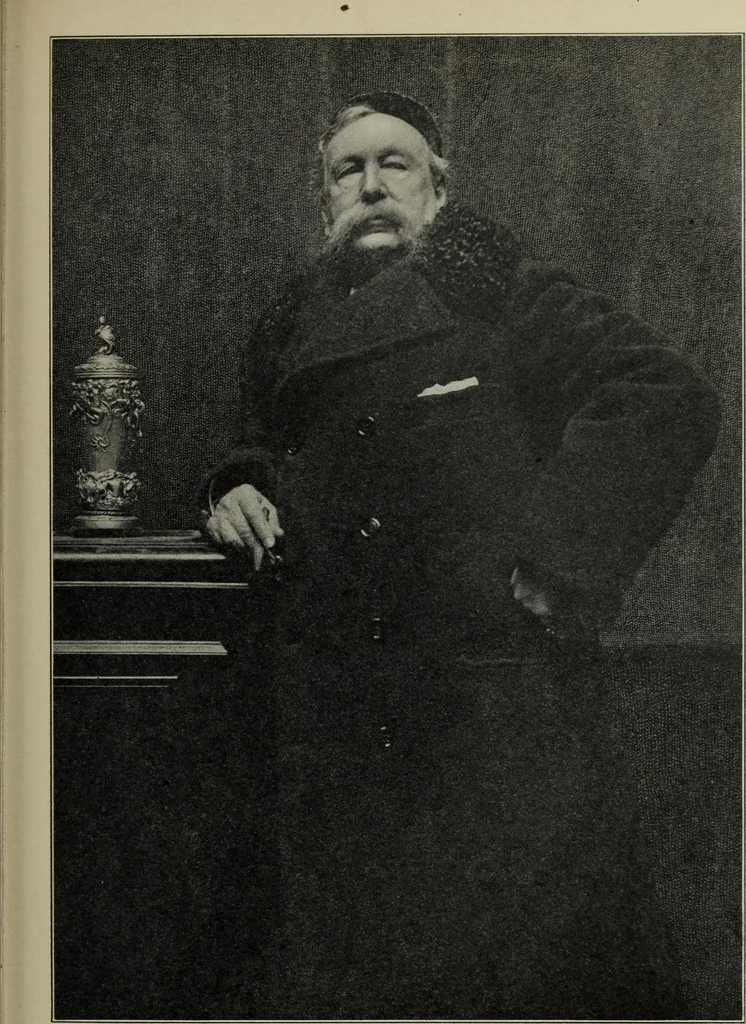 An illustration from The digressions of V. : written for his own fun and that of his friends, 1910, leaf 424
