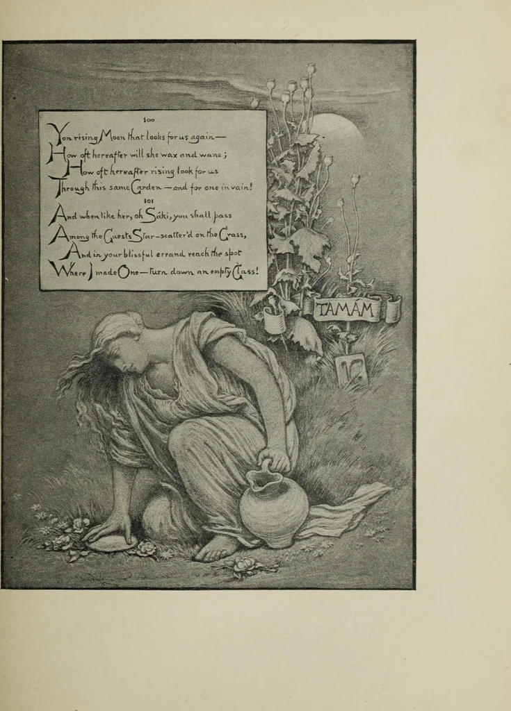An illustration from The digressions of V. : written for his own fun and that of his friends, 1910, leaf 496