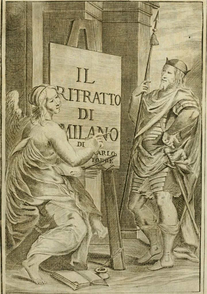 An illustration from Il ritratto di Milano : diuiso in tré libri, 1714, leaf 2