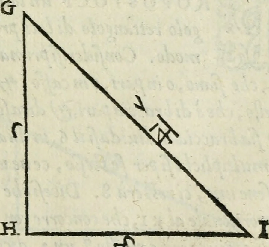 An illustration from Del modo di misvrare : le distantie, le superficie, i corpi, le piante, le prouincie, le prospettiue, & tutte le altre cose terrene, che possono occurrere a gli huomini, secondo le vere regole d'Euclide, & de gli altri piu lodati scrittori, 1589, leaf 110