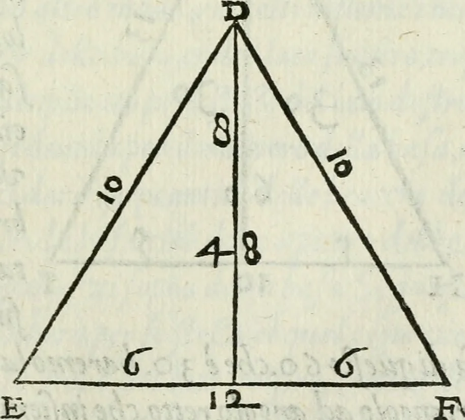 An illustration from Del modo di misvrare : le distantie, le superficie, i corpi, le piante, le prouincie, le prospettiue, & tutte le altre cose terrene, che possono occurrere a gli huomini, secondo le vere regole d'Euclide, & de gli altri piu lodati scrittori, 1589, leaf 116