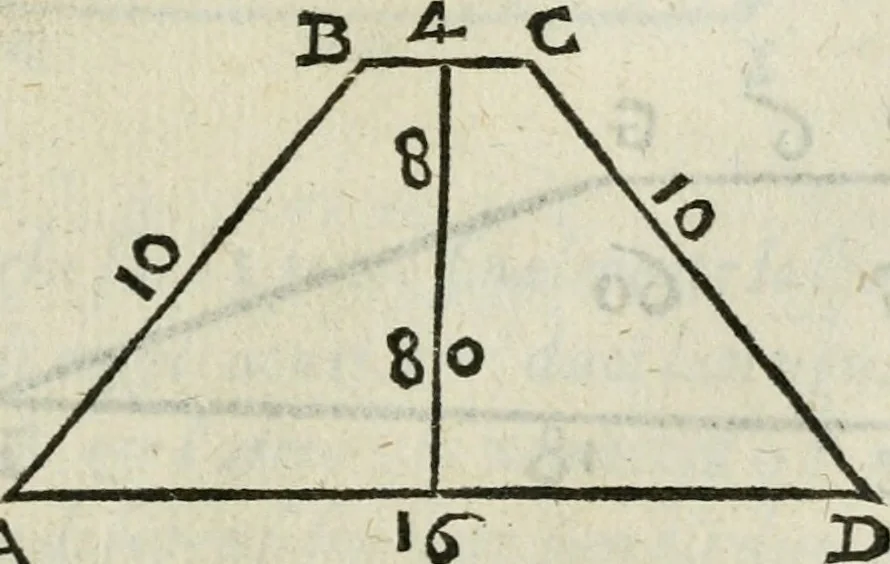 An illustration from Del modo di misvrare : le distantie, le superficie, i corpi, le piante, le prouincie, le prospettiue, & tutte le altre cose terrene, che possono occurrere a gli huomini, secondo le vere regole d'Euclide, & de gli altri piu lodati scrittori, 1589, leaf 132