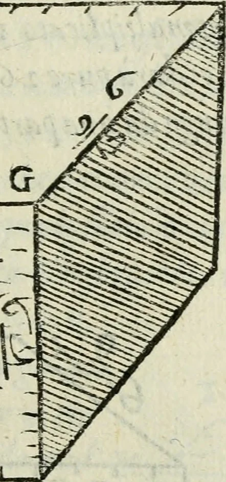 An illustration from Del modo di misvrare : le distantie, le superficie, i corpi, le piante, le prouincie, le prospettiue, & tutte le altre cose terrene, che possono occurrere a gli huomini, secondo le vere regole d'Euclide, & de gli altri piu lodati scrittori, 1589, leaf 152