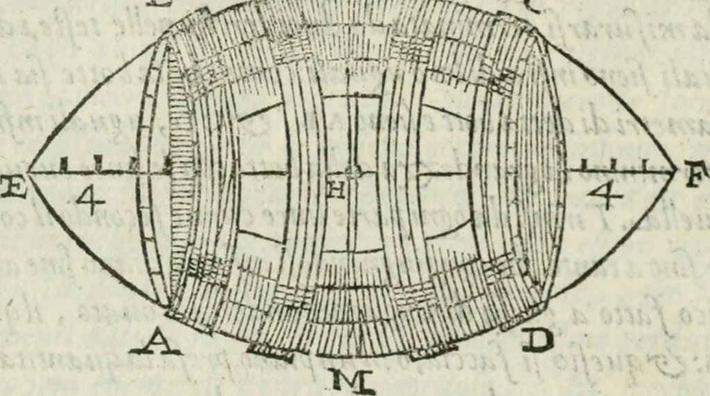 An illustration from Del modo di misvrare : le distantie, le superficie, i corpi, le piante, le prouincie, le prospettiue, & tutte le altre cose terrene, che possono occurrere a gli huomini, secondo le vere regole d'Euclide, & de gli altri piu lodati scrittori, 1589, leaf 195