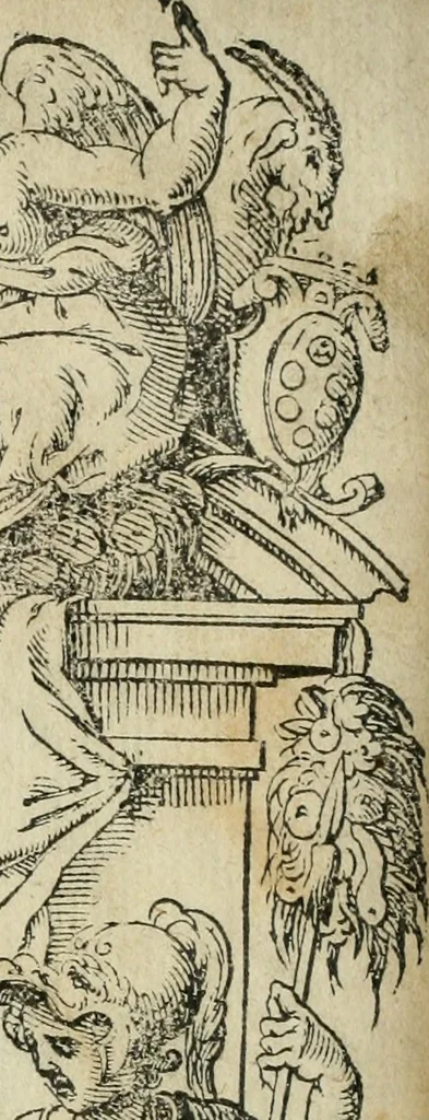An illustration from Del modo di misvrare : le distantie, le superficie, i corpi, le piante, le prouincie, le prospettiue, & tutte le altre cose terrene, che possono occurrere a gli huomini, secondo le vere regole d'Euclide, & de gli altri piu lodati scrittori, 1589, leaf 2