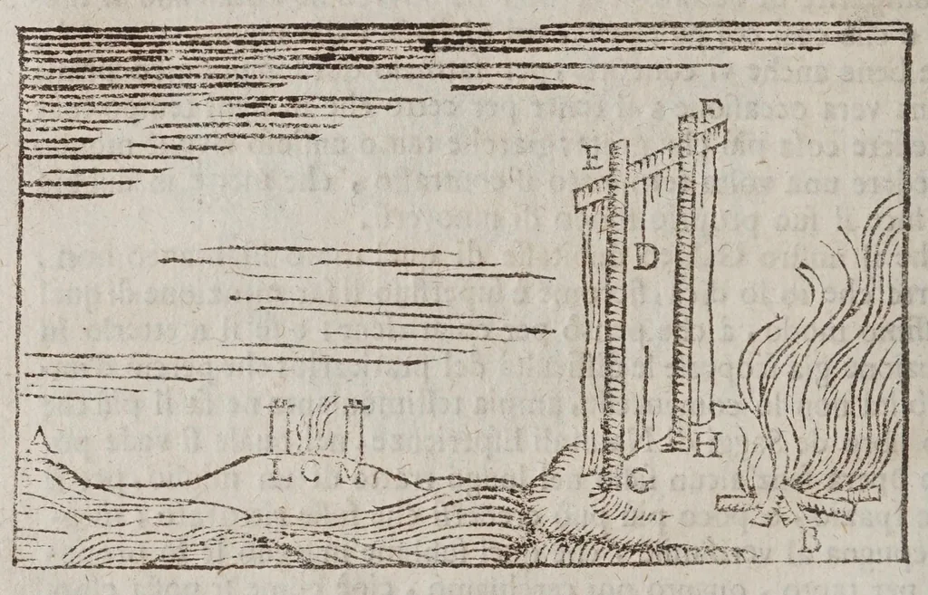 An illustration from Dimostrazione fisico-matematica delle sette proposizioni che promesse Donato Rossetti .., 1668, leaf 64