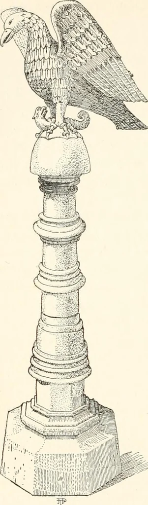 An illustration from Dinanderie: a history and description of mediaeval art work in copper, brass and bronze, 1910, leaf 112